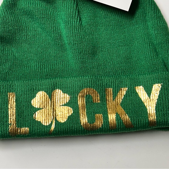 2 Beanies Be Warm On St Patrick's Day. Claire's Claire’s/Icing LUCKY Beanies. - Picture 10 of 15